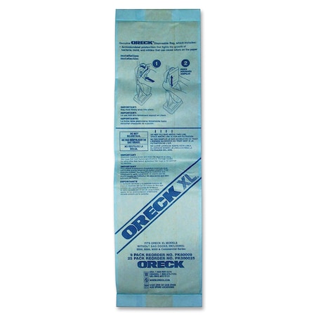 Oreck XL Upright Single-wall Filtration Bags, 25 PK ORKPK800025